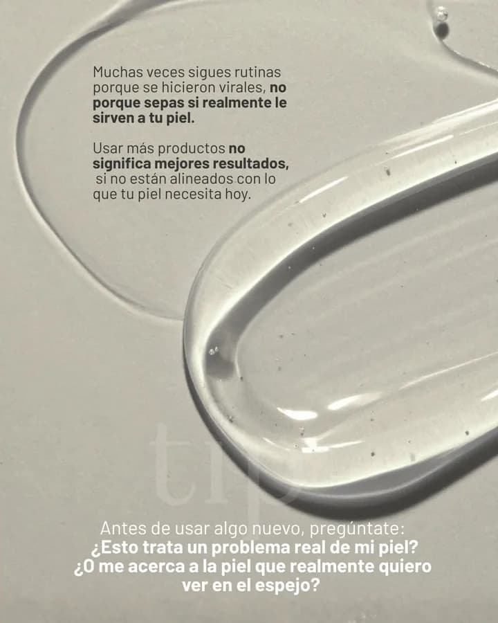 Publicación sobre incorporar un producto nuevo a la rutina